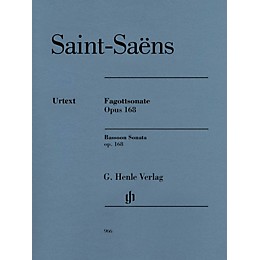 G. Henle Verlag Bassoon Sonata, Op. 168 Henle Music Folios Softcover Composed by Camille Saint-Saens Edited by Peter Jost