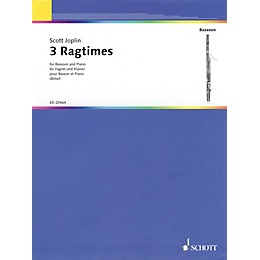Schott 3 Ragtimes (for Bassoon and Piano) Woodwind Series Softcover
