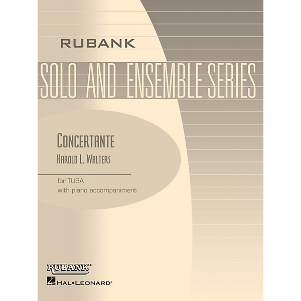 Rubank Publications Concertante (Tuba Solo in C (B.C.) with Piano - Grade 4) Rubank Solo/Ensemble Sheet Series Softcover