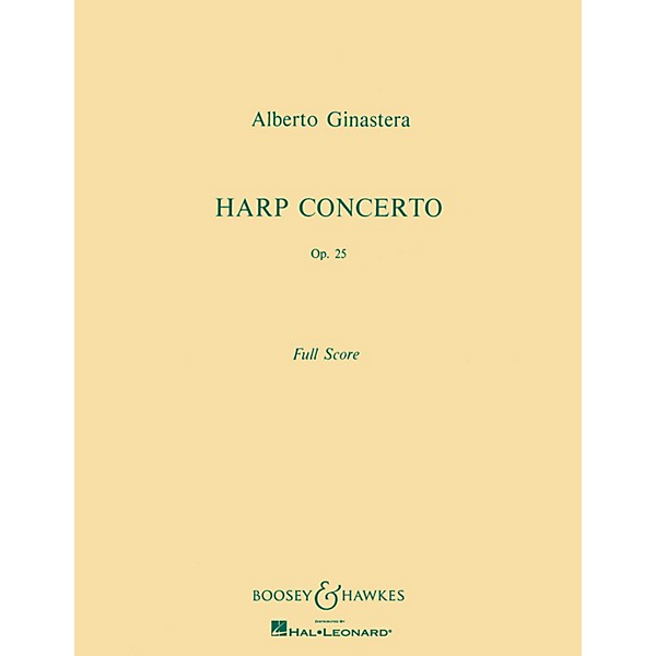 Boosey and Hawkes Harp Concerto, Op. 25 Boosey & Hawkes Scores/Books Series Composed by Alberto E. Ginastera