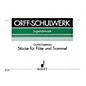 Schott Stücke für Flöte und Trommel - Book 1 (Performance Score) Schott Series Composed by Gunild Keetman thumbnail
