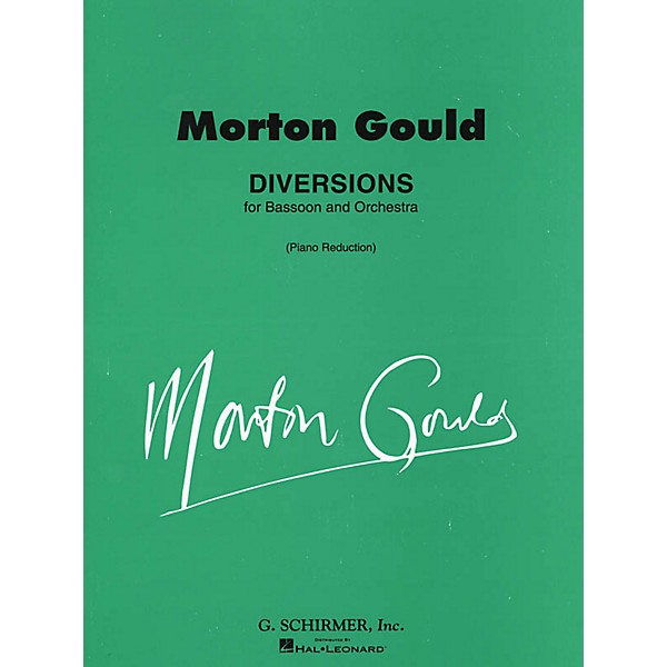 G. Schirmer Diversions (Score and Parts) Woodwind Solo Series Composed by Morton Gould