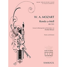Simrock Rondo in A Minor, K. 511 Series Composed by Wolfgang Amadeus Mozart