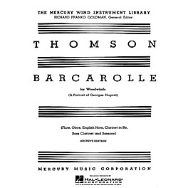 Positive Grid Barcarolle (A Portrait of Georges Hugnet) (Score and Parts) Woodwind Ensemble Series by Virgil Thomson