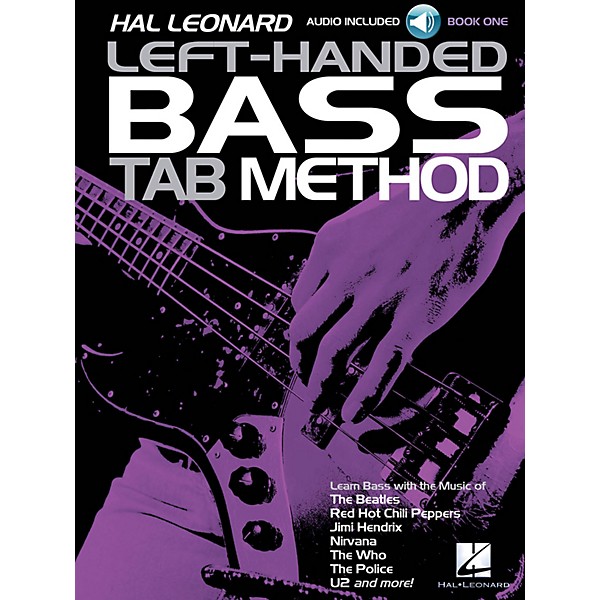 Hal Leonard Hal Leonard Left-Handed Bass Tab Method - Book 1 Guitar Tab Method BK/Audio Online by Eric W. Wills