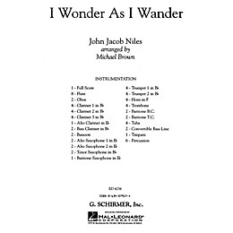 Positive Grid I Wonder As I Wander (full Score) Concert Band