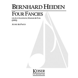 Lauren Keiser Music Publishing 4 Fancies for Alto Sax, Marimba and Tuba LKM Music Series Composed by Bernhard Heiden