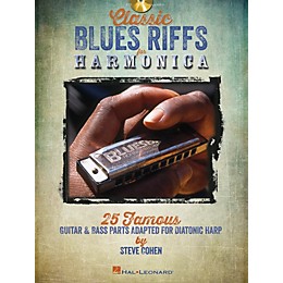 Hal Leonard Classic Blues Riffs for Harmonica Harmonica Series Softcover with CD Written by Steve Cohen