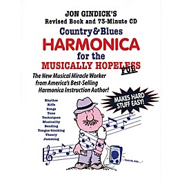 Cross Harp Press Country & Blues Harmonica for the Musically Hopeless Music Sales America Softcover with CD by Jon Gindick