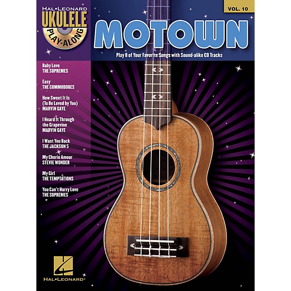 Hal Leonard Motown (Ukulele Play-Along Volume 10) Ukulele Play-Along Series Softcover with CD Performed by Various