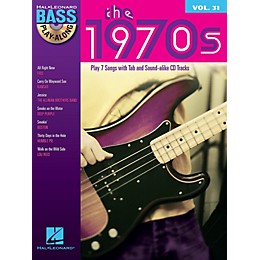 Hal Leonard The 1970s (Bass Play-Along Volume 31) Bass Play-Along Series Softcover with CD Performed by Various