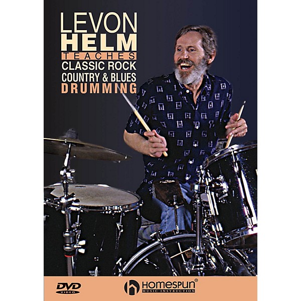Homespun Classic Rock, Country & Blues Drumming Instructional/Drum/DVD Series DVD Written by Levon Helm