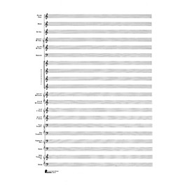 Music Sales 23. Score Pad: 20-stave (Concert Band) (Passantino Manuscript Paper) Music Sales America Series