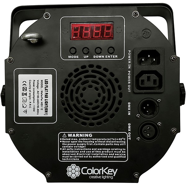 ColorKey WaferPar QUAD-W 12 RGBW LED PAR Wash Light
