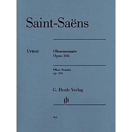 G. Henle Verlag Oboe Sonata, Op 166 Henle Music Folios Book by Camille Saint-Saëns Edited by Peter Jost