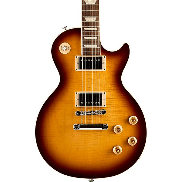 Gibson Les Paul Traditional 2018 Electric Guitar Tobacco Sunburst Perimeter  Vintage White Pearl Pickguard