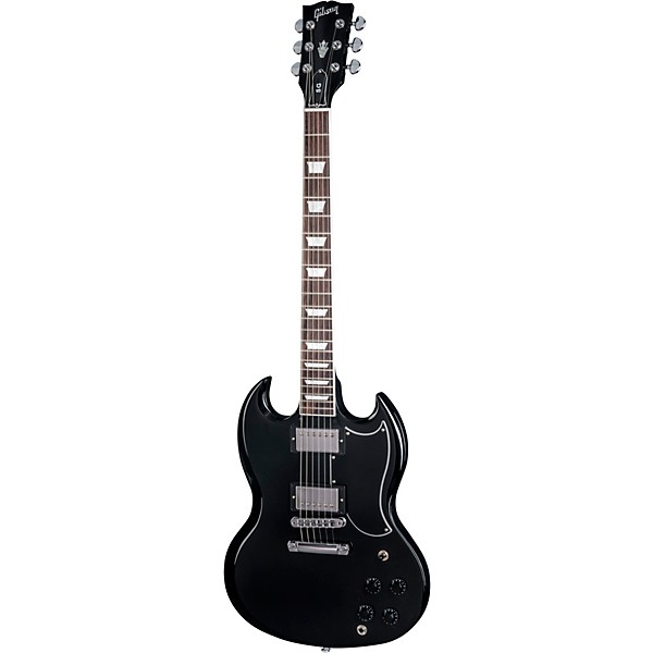 Gibson SG Standard 2018 Electric Guitar Ebony 5-ply Black Pickguard