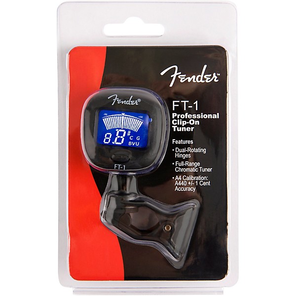 Fender FT-1 Pro Clip-On Tuner Black