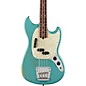 Open Box Fender Justin Meldal-Johnsen Road Worn Mustang Electric Bass Level 2 Faded Daphne Blue 190839757920 thumbnail