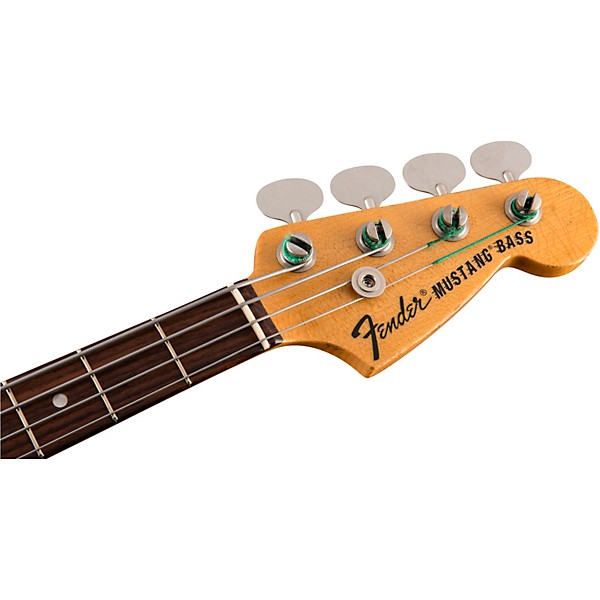 Fender Justin Meldal-Johnsen Road Worn Mustang Electric Bass Faded Daphne Blue