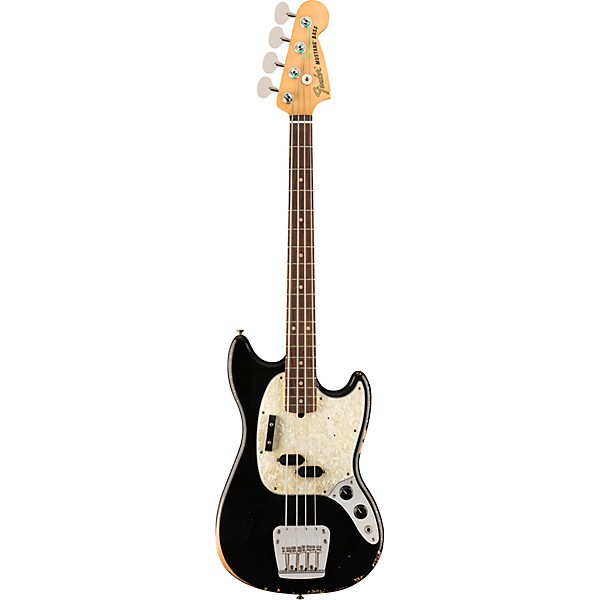Fender Justin Meldal-Johnsen Road Worn Mustang Electric Bass Black