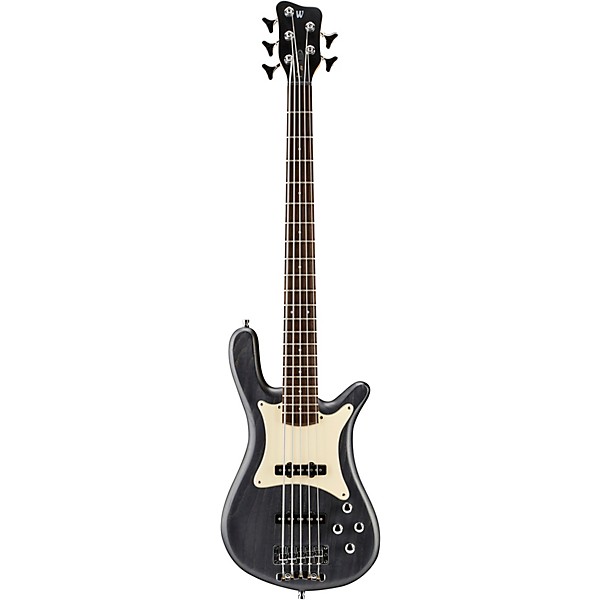 Open Box Warwick German Pro Series Streamer CV 5-String Electric Bass Guitar Level 2 Nirvana Black Oil 190839696168
