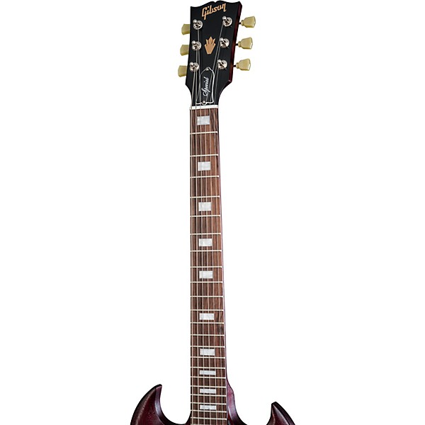 Open Box Gibson SG Special 2018 - Solid Body Electric Guitar Level 1 Satin Cherry Black Pickguard