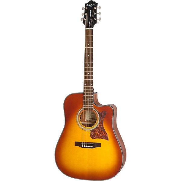 Open Box Epiphone Masterbilt DR-400MCE Acoustic-Electric Guitar Level 2 Violin Burst 194744268304
