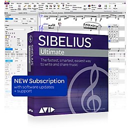 Avid Sibelius Ultimate NEW 1-Year Subscription with Updates + Support (Download)