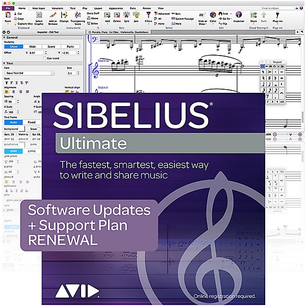 Avid Sibelius Ultimate RENEWAL with 1-Year of Updates + Support for Perpetual License (Download)