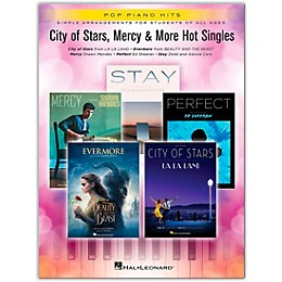 Hal Leonard City of Stars, Mercy & More Hot Singles Pop Piano Hits Series Softcover Performed by Various