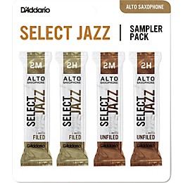 D'Addario Woodwinds Select Jazz Alto Saxophone Reed Sampler Pack 2