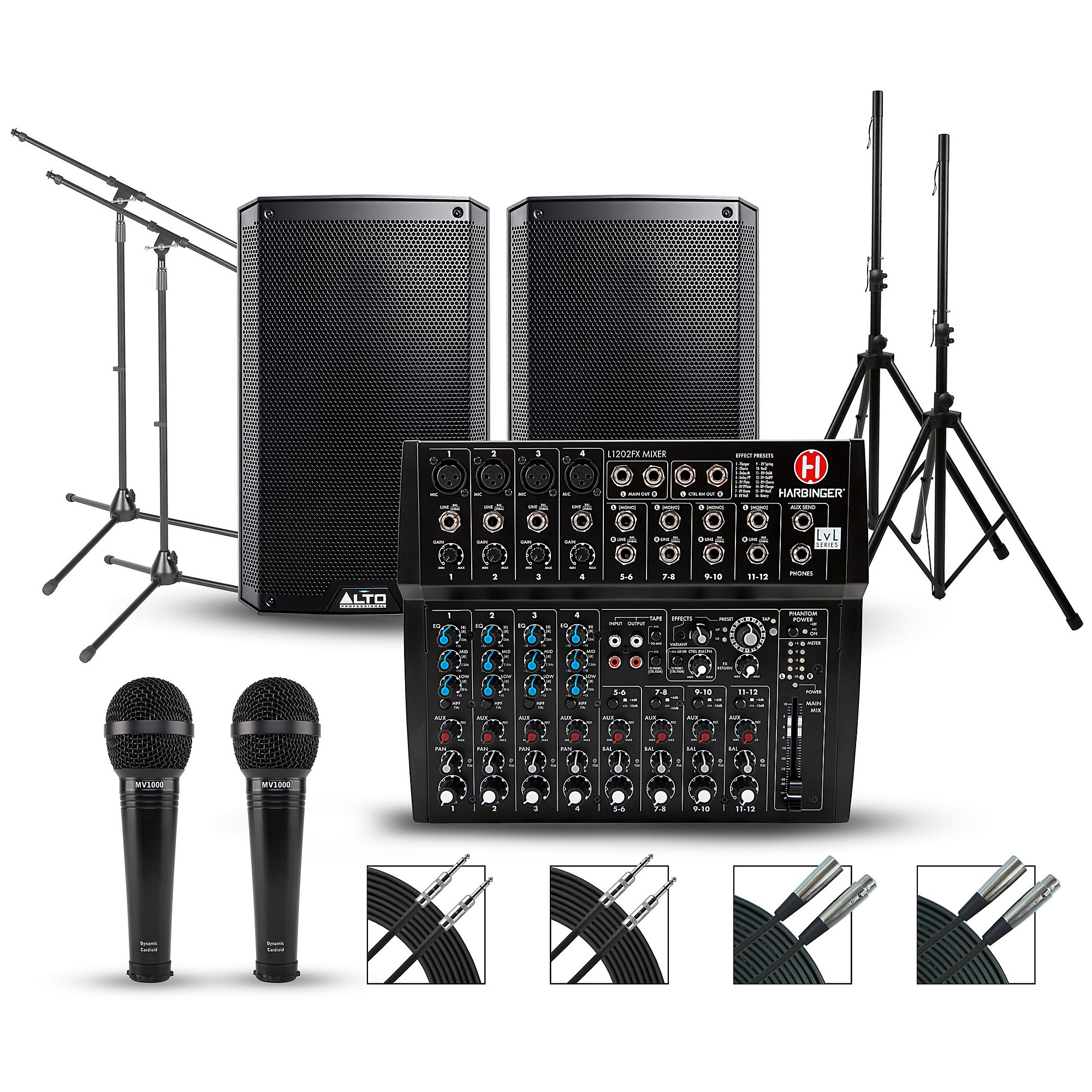 Harbinger Complete PA Package with Harbinger L1202FX 12