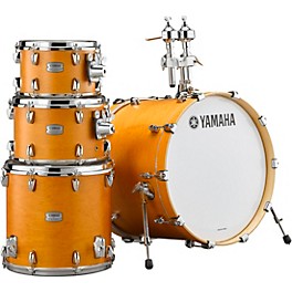 Yamaha Tour Custom Maple 4-Piece Shell Pack W... Yamaha Tour Custom Maple 4-Piece Shell Pack With 20" Bass Drum Caramel Satin