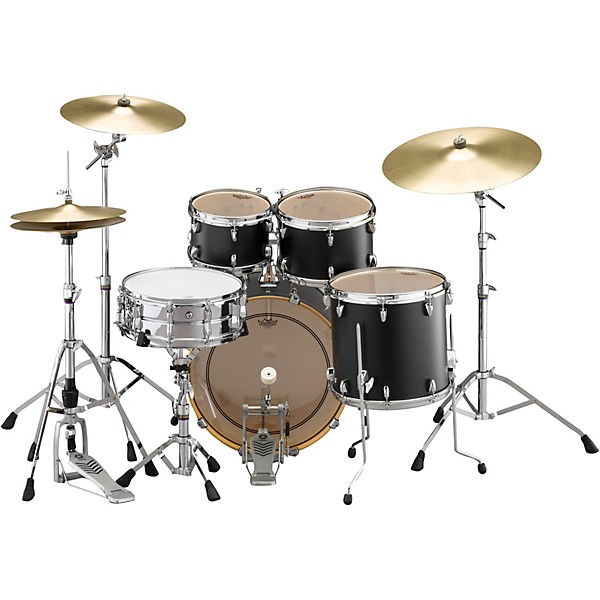 Yamaha Tour Custom Maple 4-Piece Shell Pack With 20" Bass Drum Licorice Satin