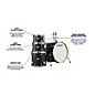 Yamaha Tour Custom Maple 4-Piece Shell Pack With 20" Bass Drum Licorice Satin