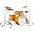 Yamaha Tour Custom Maple 4-Piece Shell Pack W... Yamaha Tour Custom Maple 4-Piece Shell Pack With 22" Bass Drum Caramel Satin