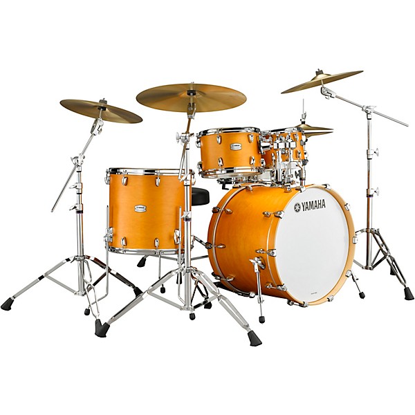 Yamaha Tour Custom Maple 4-Piece Shell Pack With 22" Bass Drum Caramel Satin