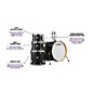 Yamaha Tour Custom Maple 4-Piece Shell Pack With 22" Bass Drum Licorice Satin