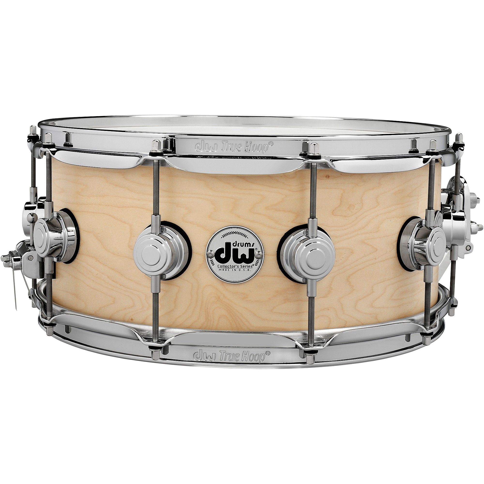 DW Collector's Series Satin Oil Snare Drum 14 x 6 in. Natural with 