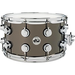 Restock DW Collector's Series Black Nickel Over Brass Metal Snare Drum 14 x 8 in. Black Nickel Over Brass with Chrome Hard...