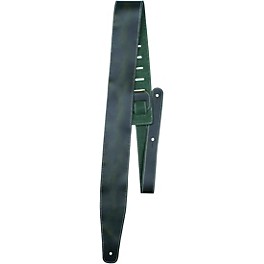 Perri's Oil Leather Guitar Strap With Contrast Stit... Perri's Oil Leather Guitar Strap With Contrast Stitching Green 2.5 in.