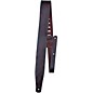 Perri's Oil Leather Guitar Strap With Contrast Stitching Wine 2.5 in. thumbnail