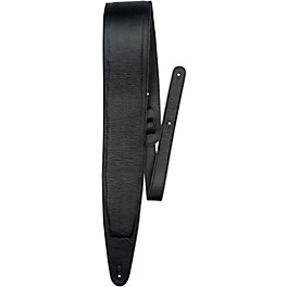 Perri's Padded Garment Italian Leather Guitar Strap Black 3.5 in.