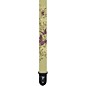 Perri's Cotton Guitar Strap With Screen Printed Design Cream-Butterflys thumbnail