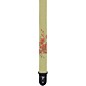 Perri's Cotton Guitar Strap With Screen Printed Design Cream-Cherry Flowers thumbnail