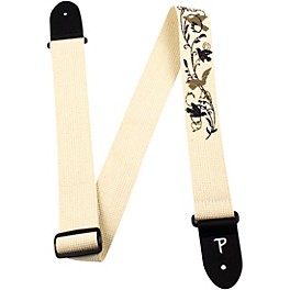 Perri's Cotton Guitar Strap With Screen Printed... Perri's Cotton Guitar Strap With Screen Printed Design Cream - Birds 2 in.