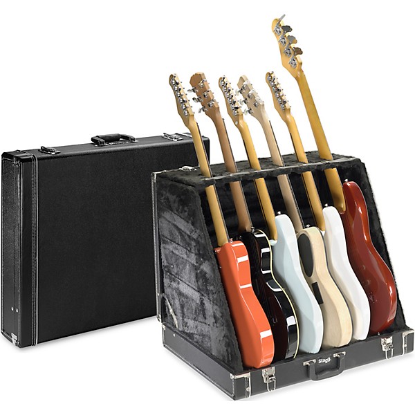 Open Box Stagg 6 Slot Guitar Stand Level 1