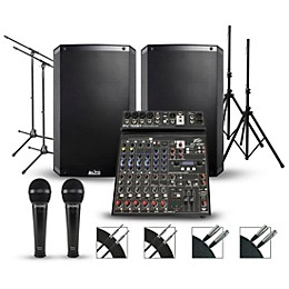 Peavey PV10BT Mixer with Alto TS2 PA Package 15" Mains