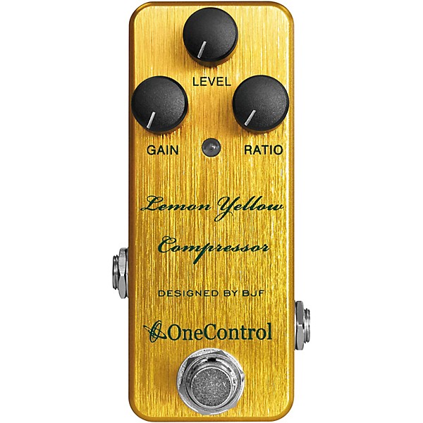 One Control Lemon Yellow Compressor Effects Pedal | Guitar Center